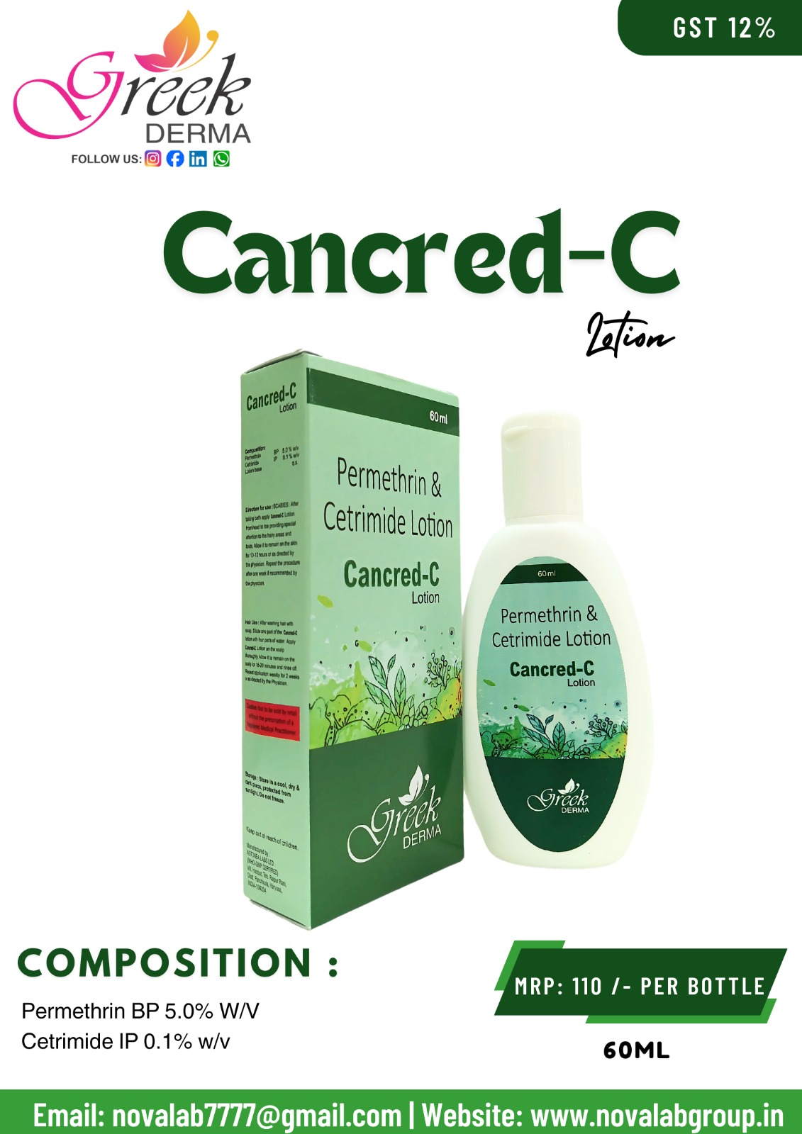 CANCRED-C LOTION