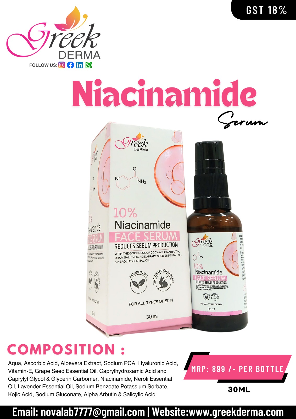 Face Serum Niacinamide