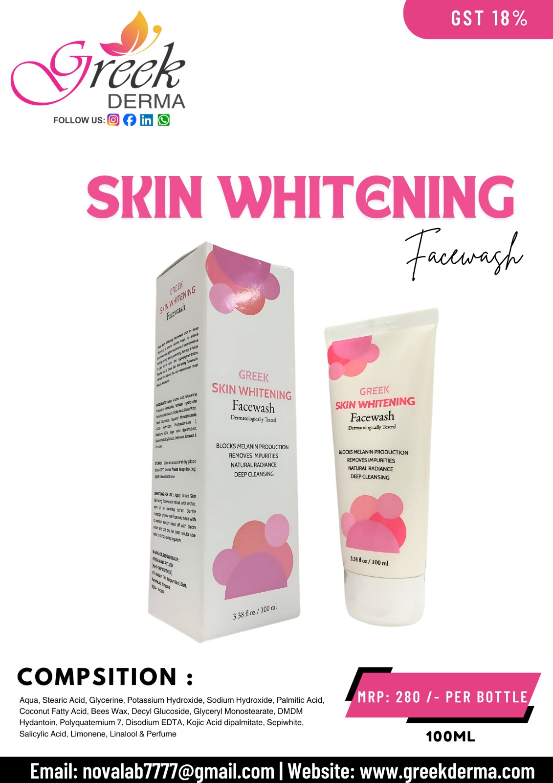 Skin Whitening Facewash