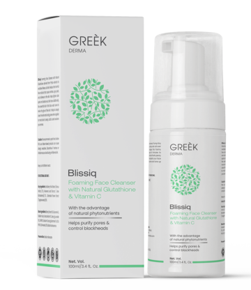 Blissiq Foaming Face Cleanser with Natural Glutathione & Vitamin C Face Wash