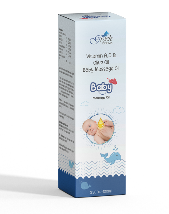 Vitamin A, D & Olive Oil Baby Massage Oil – Gentle Nourishing Care