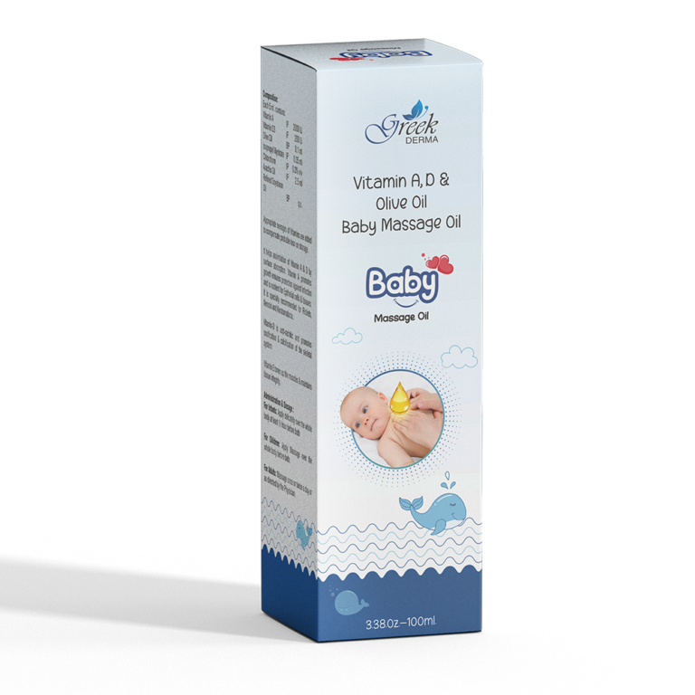 Vitamin A, D & Olive Oil Baby Massage Oil – Gentle Nourishing Care 100ml