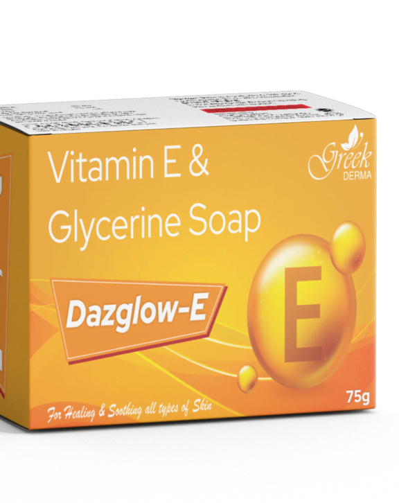 DAZGLOW Soap is a gentle skincare cleansing bar enriched with Aloe Vera and Vitamin E, designed to nourish, hydrate, and protect the skin. Aloe Vera helps soothe and moisturize the skin, while Vitamin E provides antioxidant protection and supports skin repair. This soap effectively cleanses impurities without stripping natural moisture, leaving the skin soft, smooth, and refreshed. Its mild formulation makes it suitable for daily use on all skin types. With regular use, DAZGLOW Soap helps maintain healthy, glowing skin and improves overall skin texture and hydration.