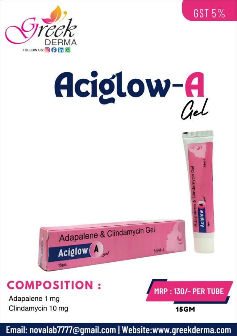 ACIGLOW-A Gel (Clindamycin Phosphate 1% w/w & Adapalene 0.1% w/w)
