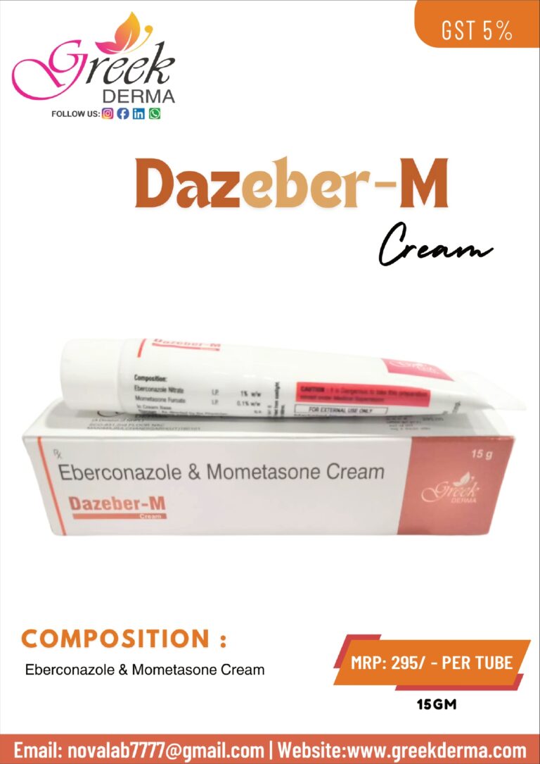 DAZEBER-M Cream (Eberconazole 1% w/w & Mometasone Furoate 0.1% w/w)
