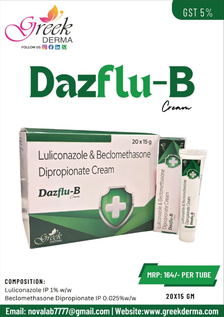 DAZFLU-B Cream (Luliconazole IP 1% w/w & Beclomethasone Dipropionate IP 0.025% w/w)