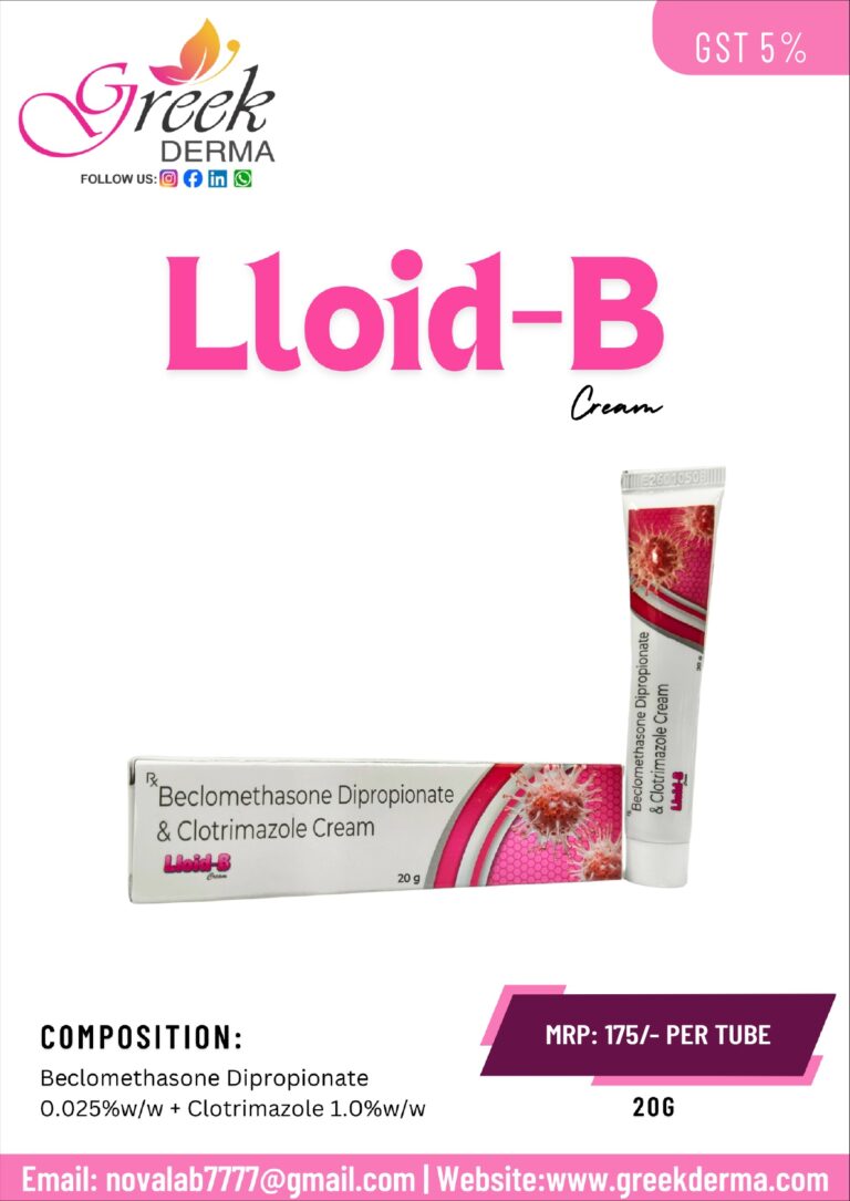 LLOID-B Cream (Clotrimazole 1% w/w & Beclomethasone Dipropionate 0.025% w/w)