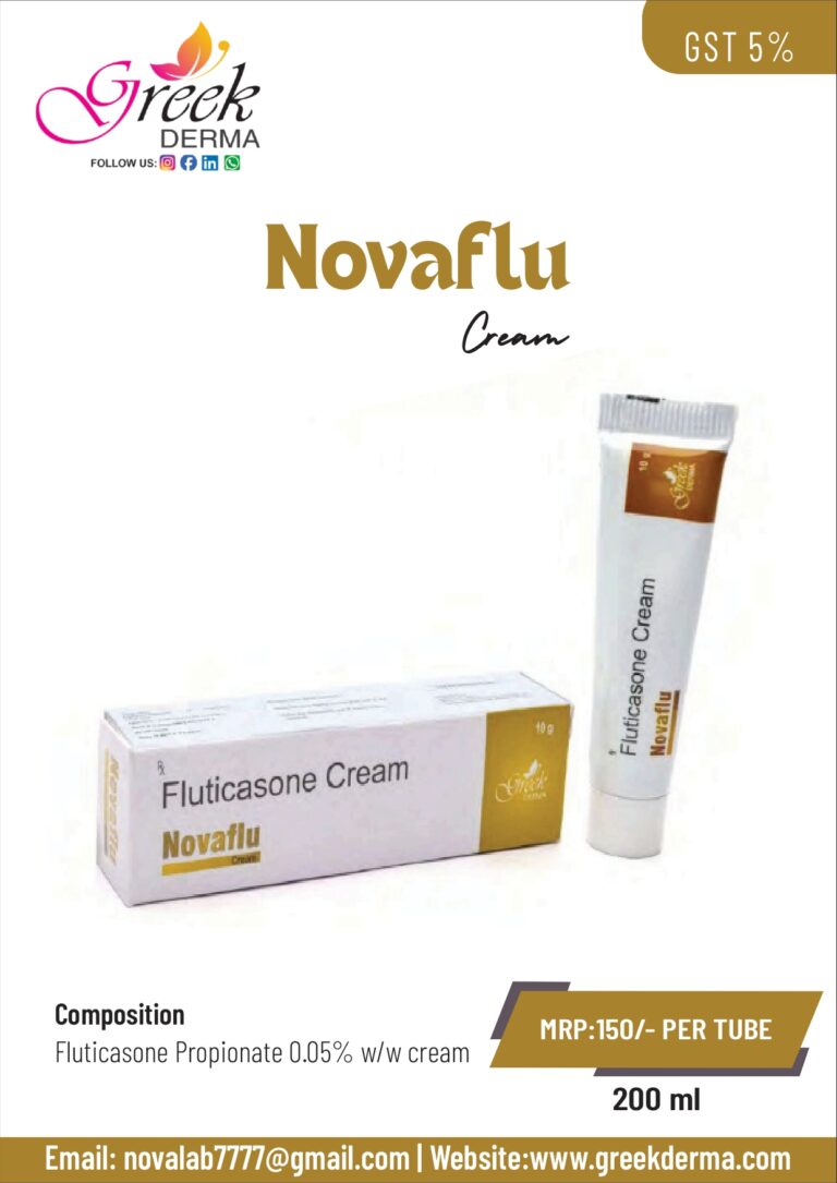 NOVAFLU Cream (Fluticasone Propionate 0.05% w/w Cream)