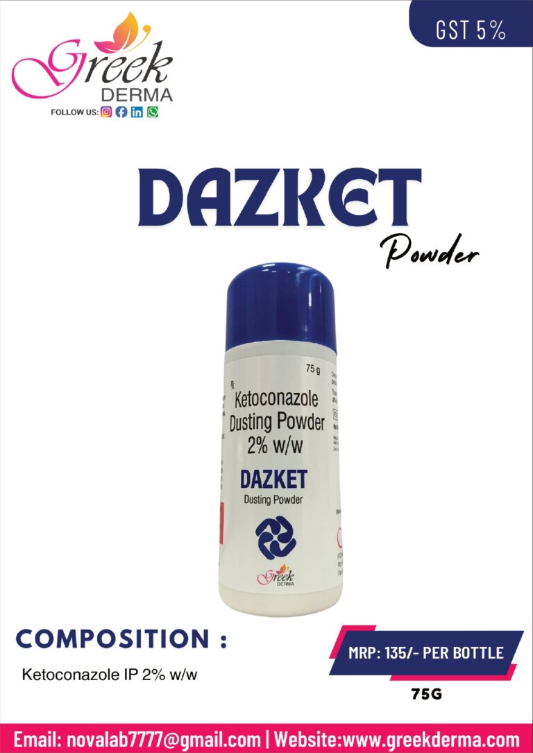 DAZKET Dusting Powder (Ketoconazole 2% Dusting Powder)