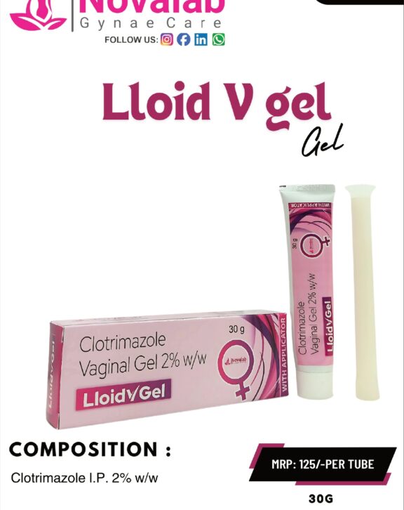 LLOID V Gel is a topical antifungal formulation designed to help manage vaginal fungal infections effectively. It contains Clotrimazole 2% w/w, which works by inhibiting fungal growth and eliminating infection-causing organisms. The gel helps relieve symptoms such as itching, irritation, and discomfort while supporting restoration of a healthy vaginal environment. Its smooth, easy-to-apply formulation ensures proper coverage and comfort during use. With regular use as directed, LLOID V Gel helps control infection, reduce symptoms, and promote overall vaginal health and hygiene. &nbsp; &nbsp; &nbsp;