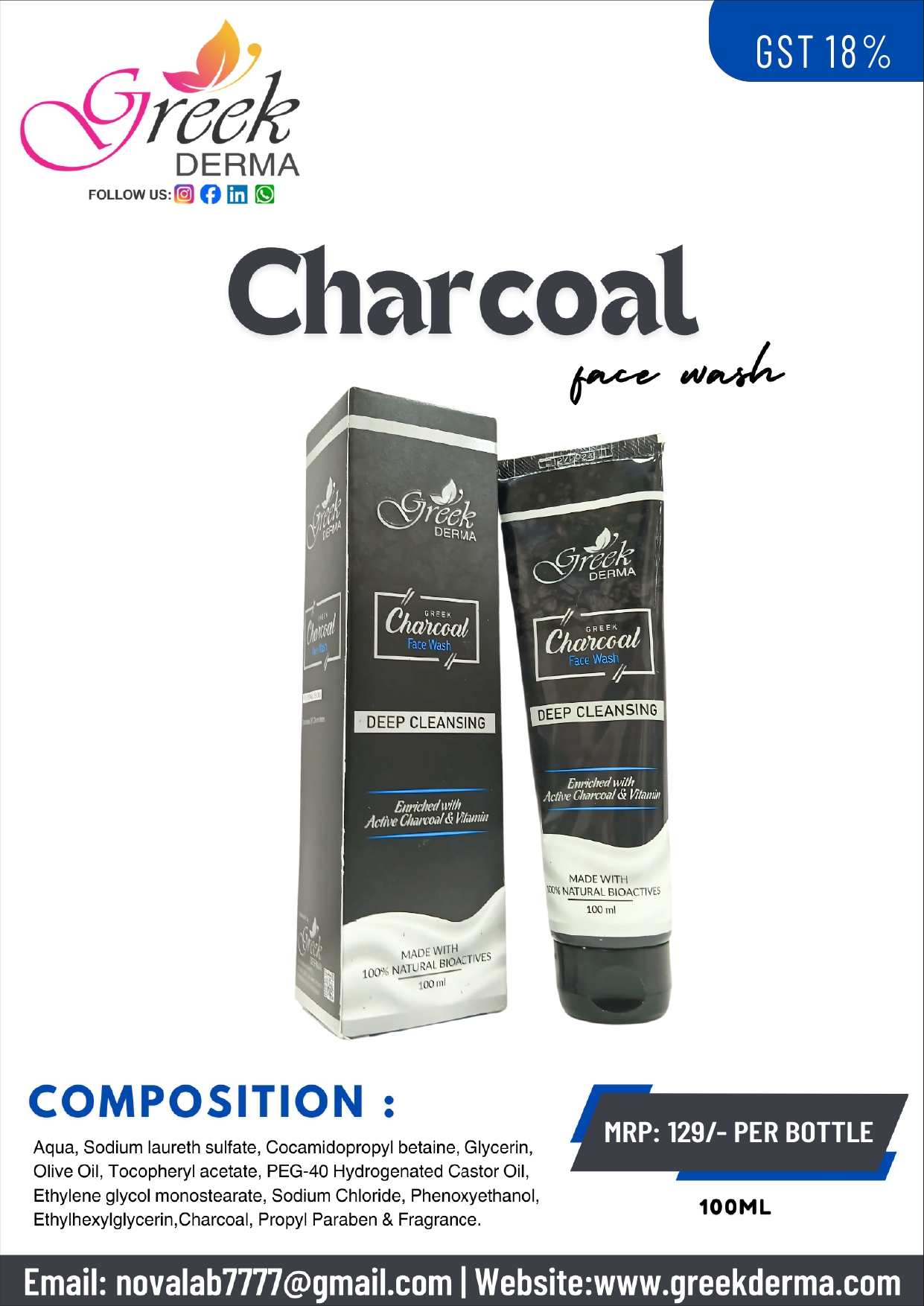 Charcoal Face Wash