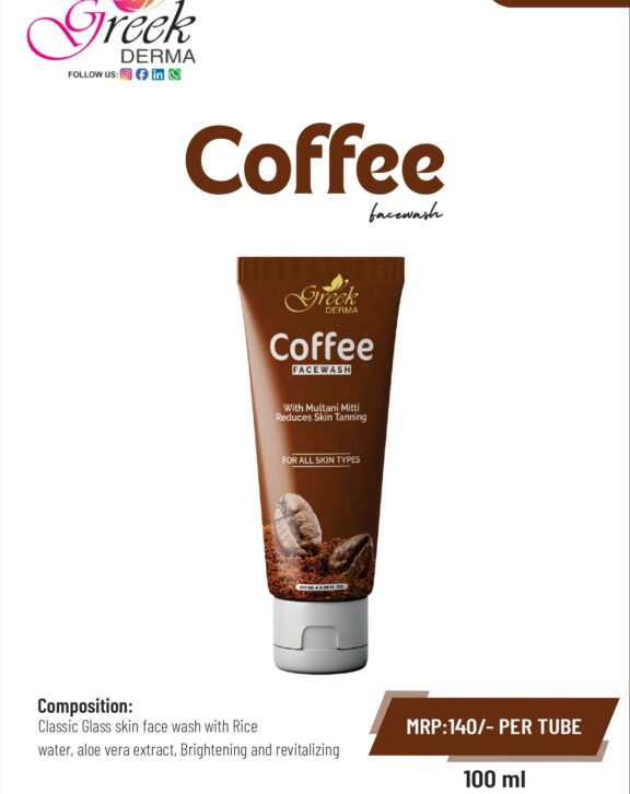 Coffee Face Wash is a refreshing skincare formulation designed to deeply cleanse and revitalize the skin. Enriched with coffee powder, Multani Mitti, and honey extract, it helps remove dirt, excess oil, and impurities while improving skin texture. Coffee helps energize and refresh the skin, Multani Mitti absorbs excess oil and unclogs pores, and honey provides hydration and nourishment. The gentle formula supports a balanced and healthy complexion without causing dryness. Suitable for daily use, Coffee Face Wash helps keep the skin clean, smooth, and naturally glowing.