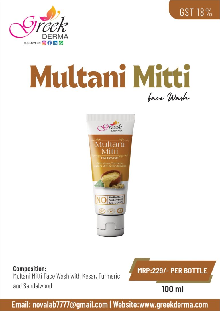 Multani Mitti Face Wash (With Kesar, Turmeric & Sandalwood)