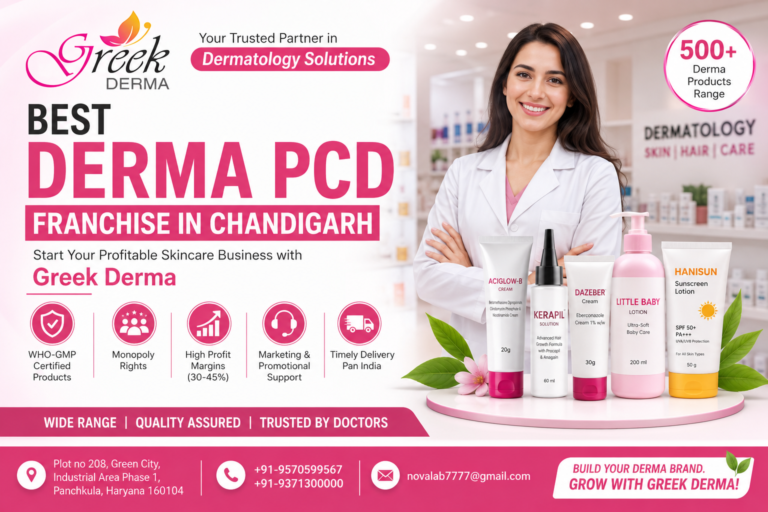 Greek Derma franchise marketing banner