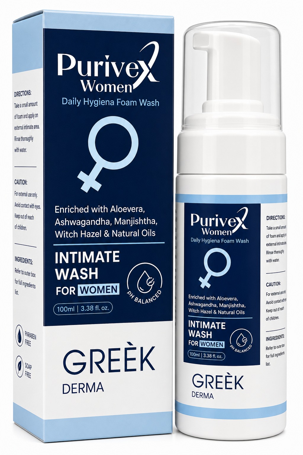 Purivex Women Daily Hygiene Foam Wash