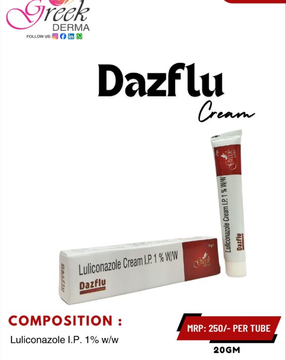 Luliconazole I.P. 1% w/w is a topical antifungal medication used to treat common fungal skin infections.