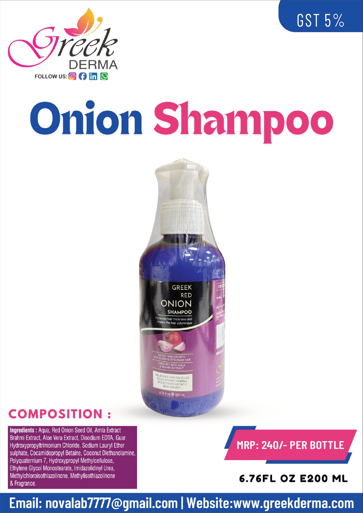 Onion Shampoo
